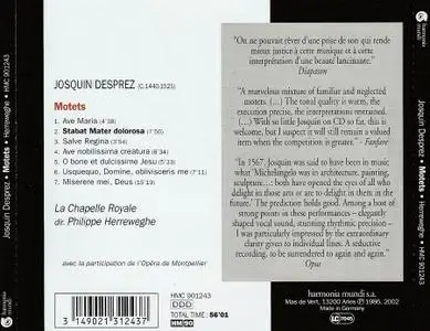 Philippe Herreweghe, La Chapelle Royale - Josquin Desprez: Stabat Mater, Motets (1986)