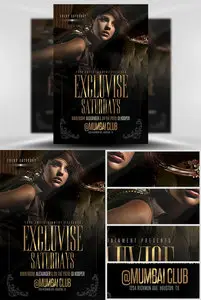 Exclusive Saturdays Flyer Template