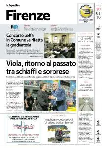 la Repubblica Firenze - 10 Aprile 2019