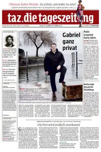 Tageszeitung TAZ vom 19 Dezember 2014