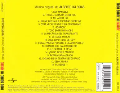 Alberto Iglesias - Todo Sobre Mi Madre: Banda Sonora Original (1999) (All About My Mother: Original Soundtrack)