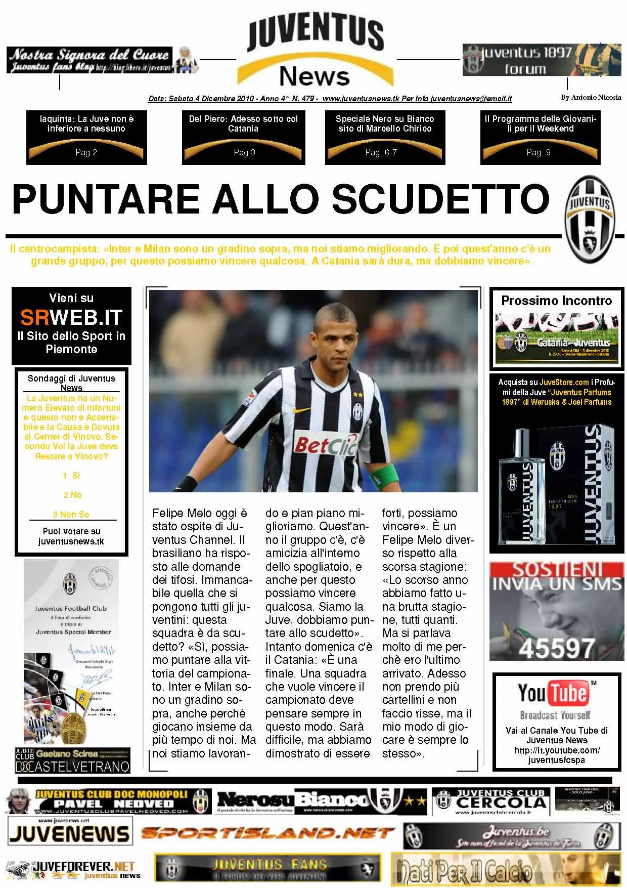 Juventus News 04 Dicembre 2010