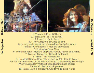 The Carpenters Live Amsterdam 1976