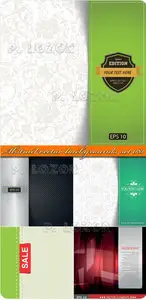 Abstract vector backgrounds set 081