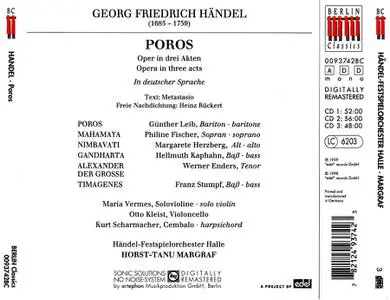 Horst-Tanu Margraf, Händel-Festspielorchester Halle - Georg Friedrich Händel: Poros (1998)