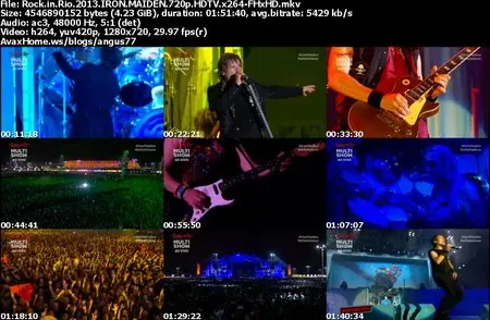 Iron Maiden - Live at Rock in Rio V (2013) [HDTV 720p]
