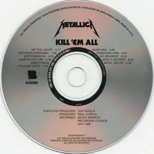 Metallica - Kill 'Em All (1983) {2016 Blackened Recordings Remaster BLCKND003R-1}