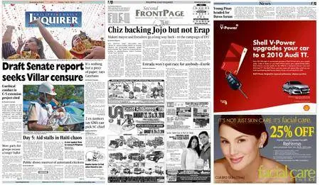Philippine Daily Inquirer – January 18, 2010