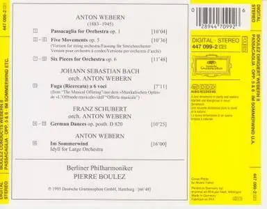 Boulez Conducts Webern II (1995) {Deutsche Grammophon}