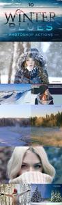 10 Winter Blues Photoshop Photo Effect Actions
