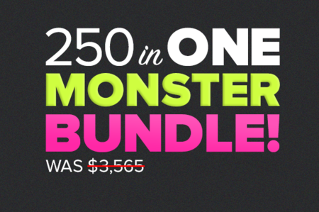 CreativeMarket - Monster Bundle 250+ Fonts