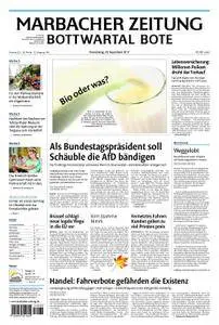 Marbacher Zeitung - 28. September 2017