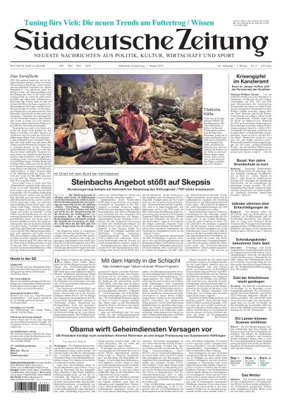 Sueddeutsche Zeitung vom 07.01.2010