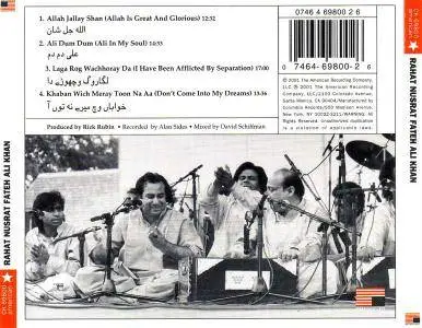 Rahat Nusrat Fateh Ali Khan - Rahat (2001) {american recordings} **[RE-UP]**