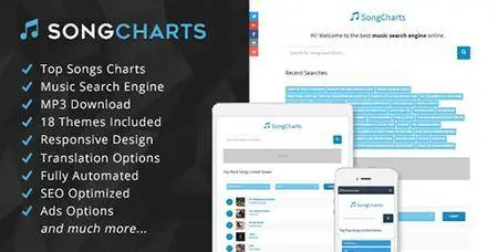 CodeCanyon - SongCharts v1.0 - Top Songs Charts and Music Search Engine - 19764111