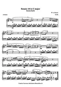 MozartWA - Sonata Facile - Second movement