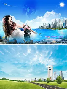 PSD templates - City