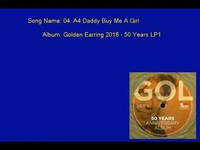 Golden Earring - 50 Years Anniversary Album (2016) [3LP, Vinyl Rip 16/44 & mp3-320 + DVD] Re-up