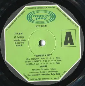 Triana - Sombra y luz {Original SP} vinyl rip 24/96