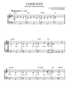 I Love Lucy - Eliot Daniel, Larry Morey, Sammy Turner (Easy Piano)