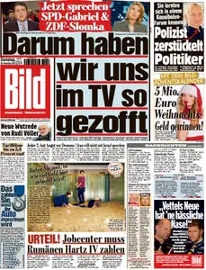 Bild Zeitung vom 30 November 2013