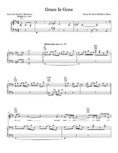 Grace is gone - Dave Matthews Band (Piano-Vocal-Guitar)