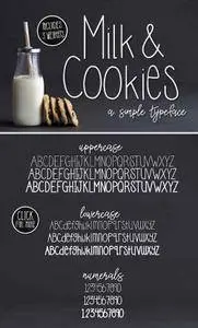 CM - Milk Cookies a Simple Typeface 1602113