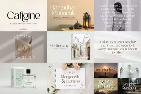 Cafigine - Modern Sans Serif Font