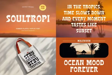 Soultropi – Summer Playful Display Font
