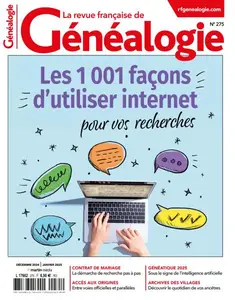 La Revue française de Généalogie - Décembre 2024 - Janvier 2025