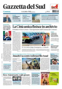 Gazzetta del Sud Cosenza - 3 Dicembre 2024