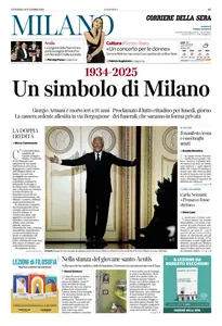 Corriere della Sera Milano - 5 Settembre 2025