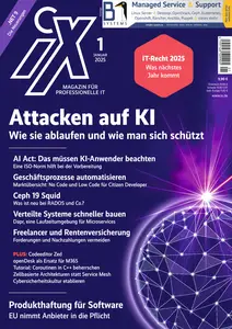 iX - Magazin für professionelle IT - Januar 2025