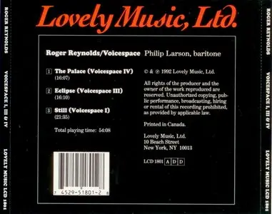 Roger Reynolds - Voicespace - Philip Larson (1992)