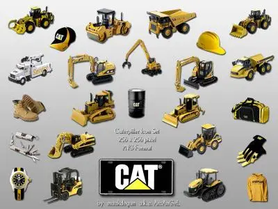 Caterpillar icon Set