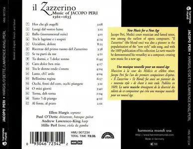 Ellen Hargis, Paul O'Dette, Andrew Lawrence-King, Hille Perl - Il Zazzerino: Music of Jacopo Peri (1999)