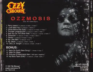 Ozzy Osbourne - Ozzmosis (1995) {1998, Reissue With Bonus Tracks}