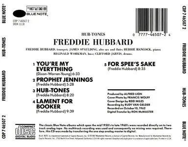 Freddie Hubbard – Hub-Tones (1962)(Blue Note USA Pressing)(CDP 746507 2)