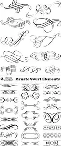 Vectors - Ornate Swirl Elements