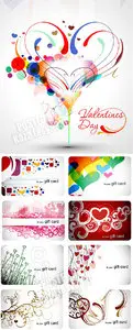 Valentine cards vector