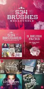 CreativeMarket - 534 Photoshop Brushes Megabundle