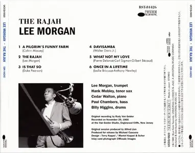 Lee Morgan - The Rajah (1966) {2014 Japan SHM-CD Blue Note 24-192 Remaster UCCQ-5023}