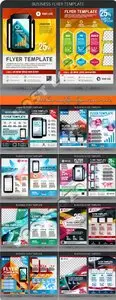 Brochure and flyer layout vector set 34