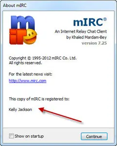 mIRC 7.25