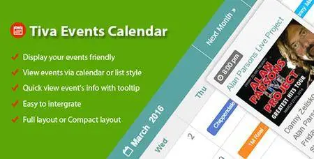 CodeCanyon - Tiva Events Calendar For Wordpress v1.4 - 16326747