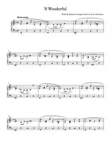 'S Wonderful - George Gershwin (Easy Piano)