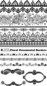 Vectors - Floral Ornamental Borders