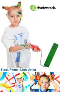 Stock Photo - Little Artist