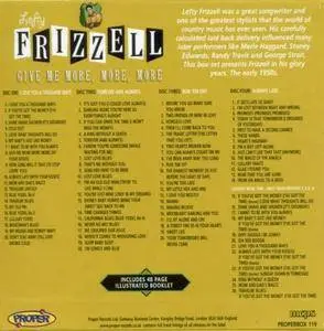 Lefty Frizzell - Give Me More, More, More (4CDs, 2007)