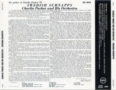 Charlie Parker and His Orchestra - Swedish Schnapps (1951) {2014 Japan Universal 100 Series UCCU-99111}